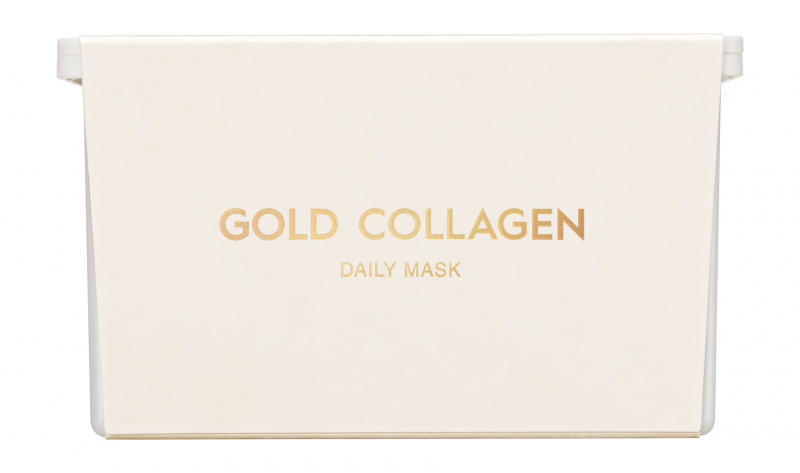 SNP Gold Collagen Daily Mask 30 питательных тканевых масок для лица с золотом и коллагеном