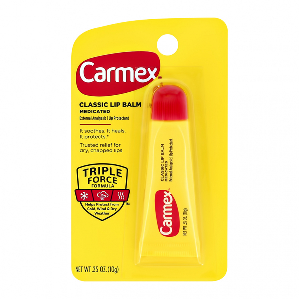 Бальзам для губ `CARMEX` КЛАССИЧЕСКИЙ TRIPLE FORCE в тубе 10 г