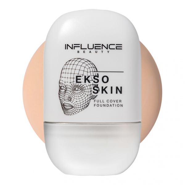 Основа тональная для лица `INFLUENCE BEAUTY` EKSO SKIN с высокой степенью покрытия тон 03 Medium