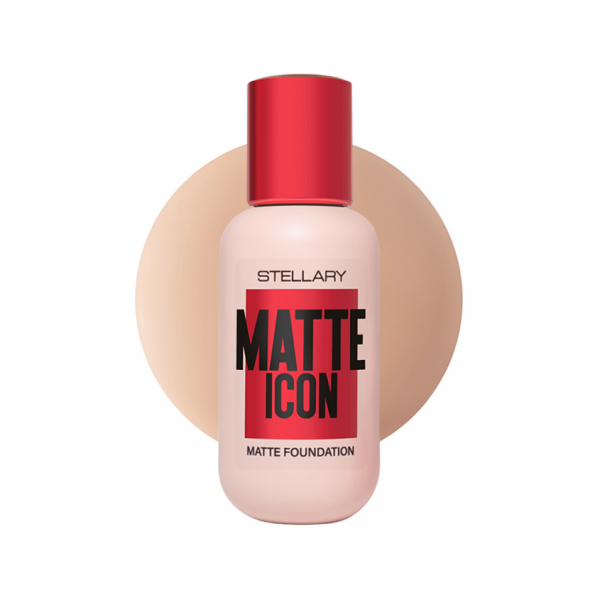 Крем тональный для лица `STELLARY` MATTE ICON FOUNDATION матирующий тон 01 Натурально-светлый