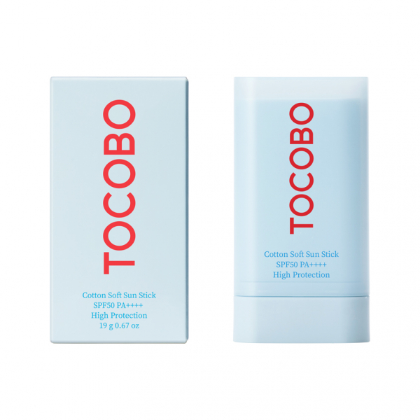 Стик для лица `TOCOBO` солнцезащитный с экстрактом хлопка SPF50+ 19 гр